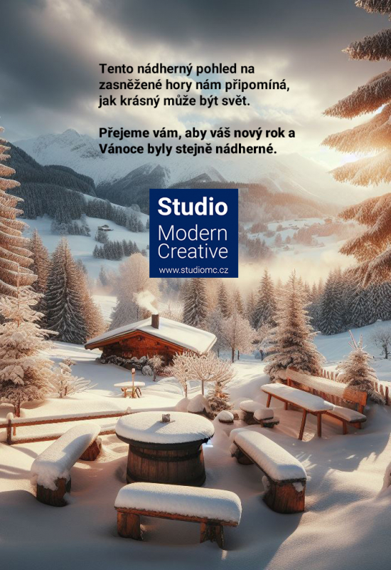 Vánoční přání od Romana z Studio Modern Creative pro rok 2024