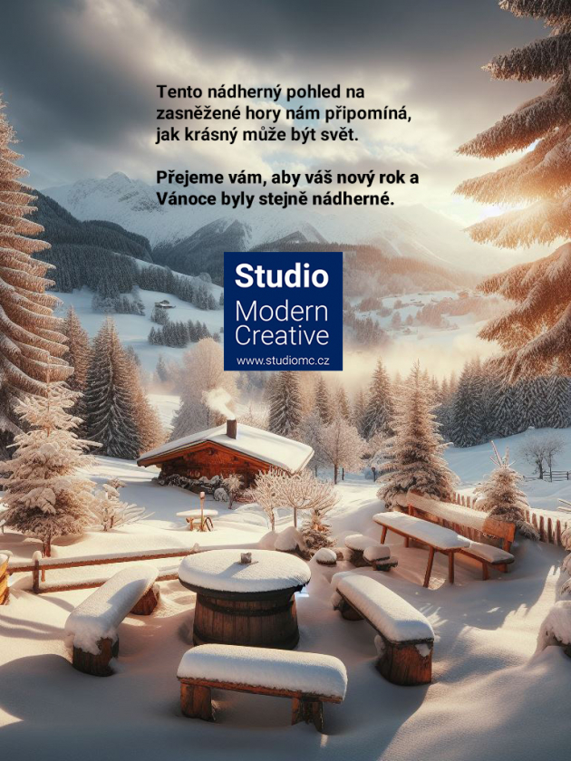 Vánoční přání od Romana z Studio Modern Creative pro rok 2024
